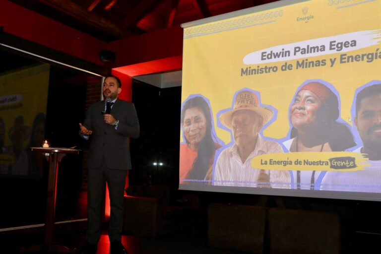 imagen del ministrio de minas y energía. Dr. Edwin Palma